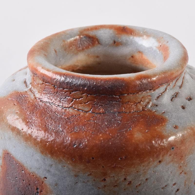 茶道具 鼠志野 林英仁作 茶入 仕覆2点付 共箱 V 7452 - メルカリ