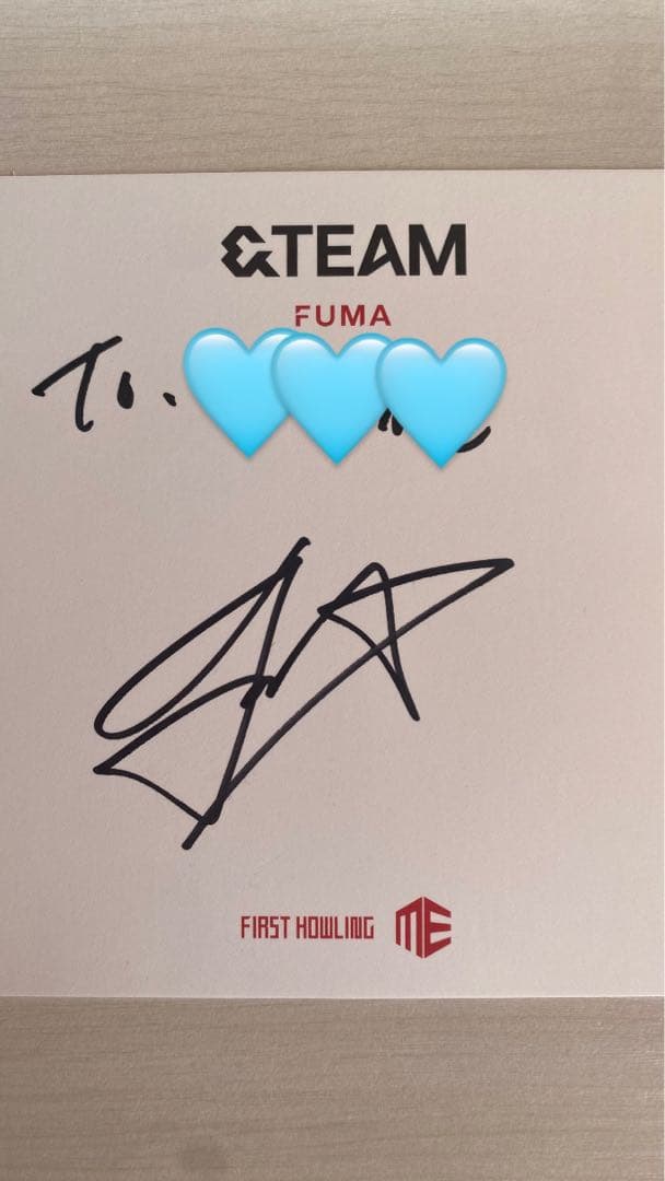 &team fuma フウマ サイン 直筆 - メルカリ