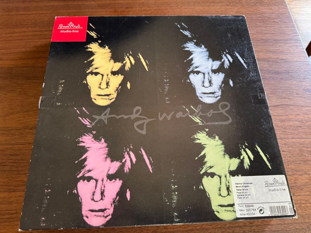 アンディ・ウォーホル クリスマスプレートローゼンタールスタジオ