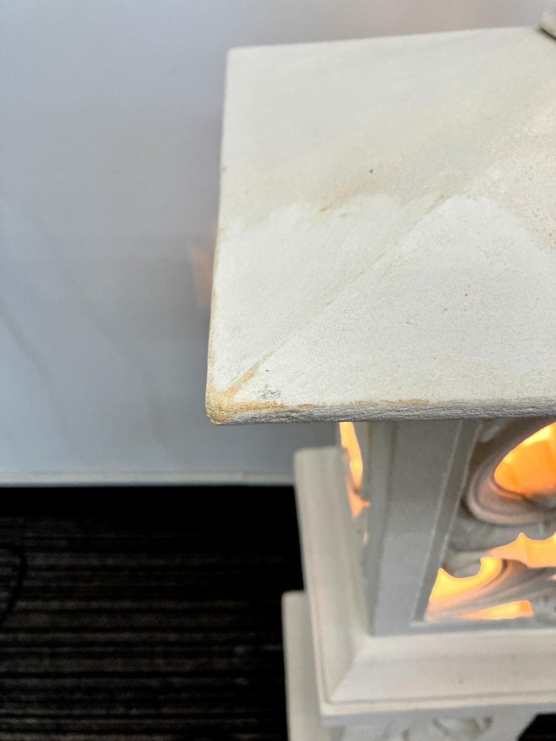 プルメリア柄の灯篭　灯籠　パラス石　アジアン照明　バリ雑貨