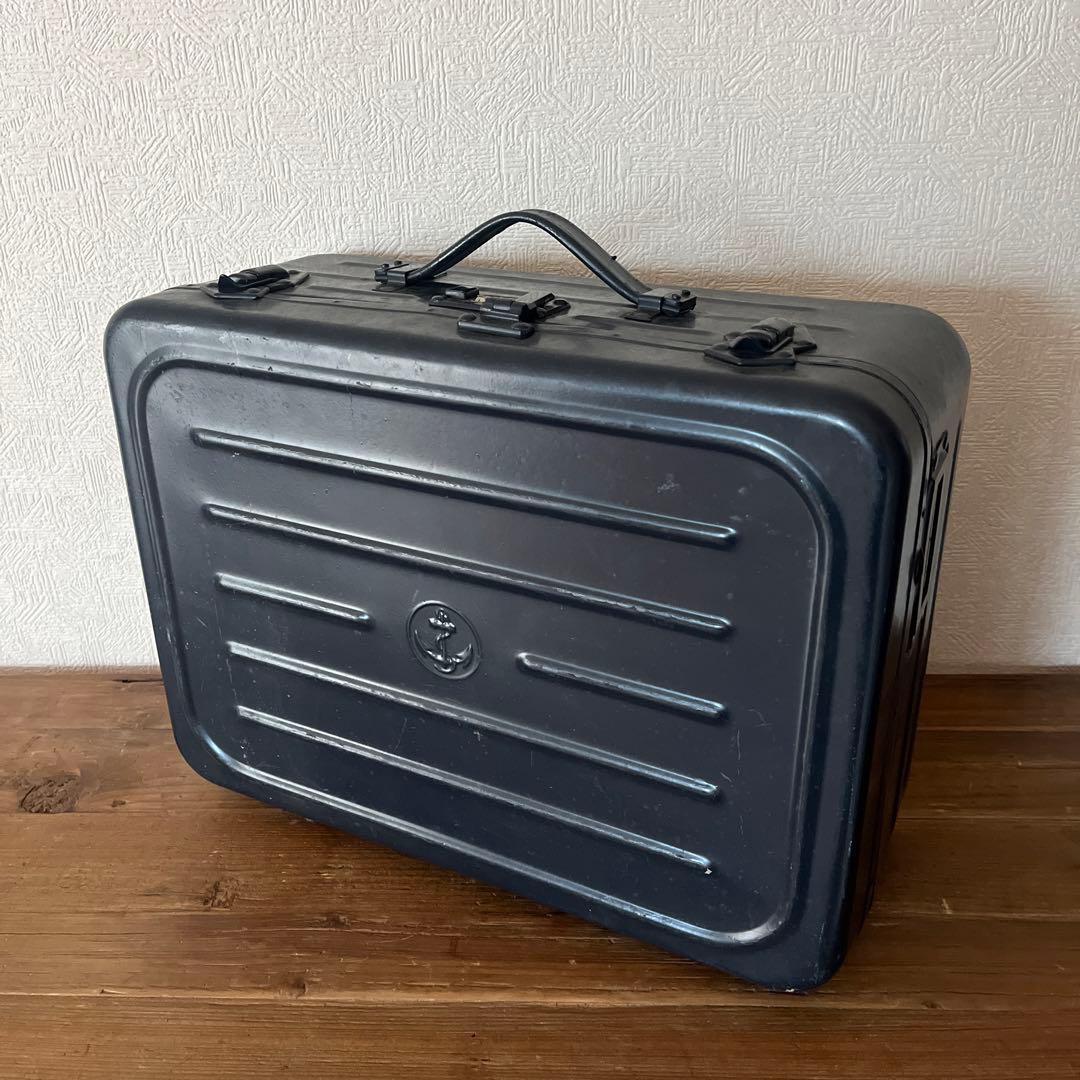 60-70年代 フランス海軍 アンカーマーク トランクケース アルミ - メルカリ