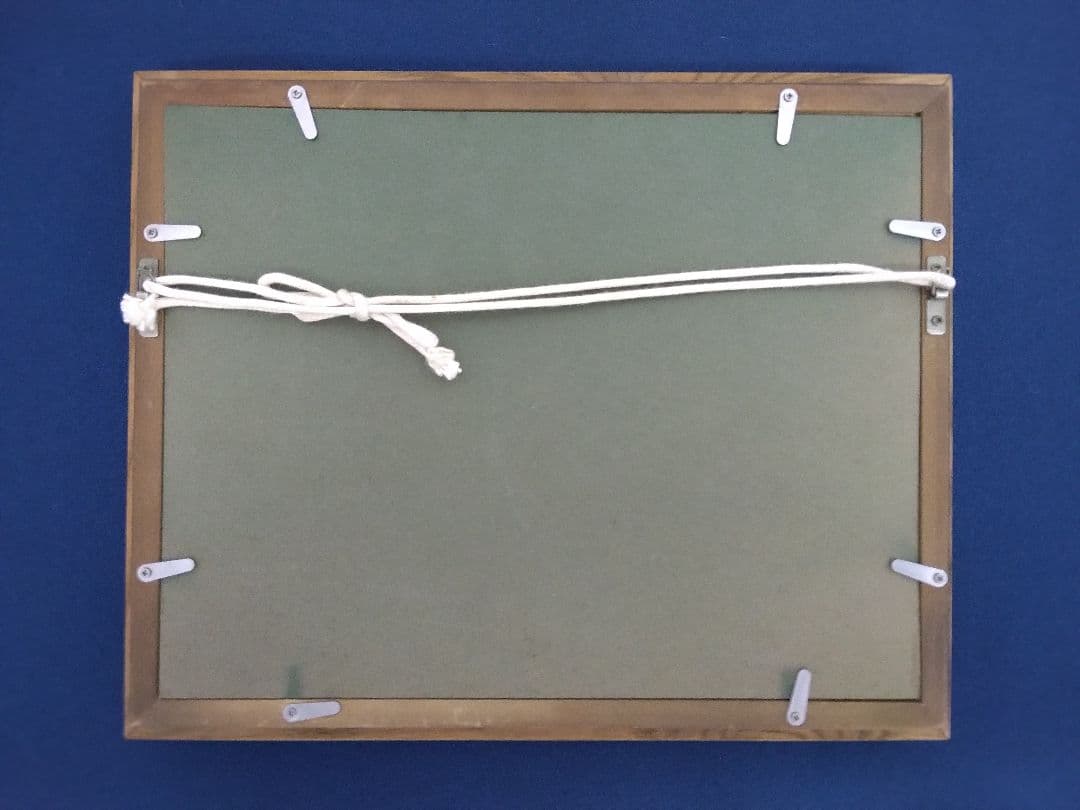 中島晃次「阿賀野川」油彩 画：サムホール サイズ