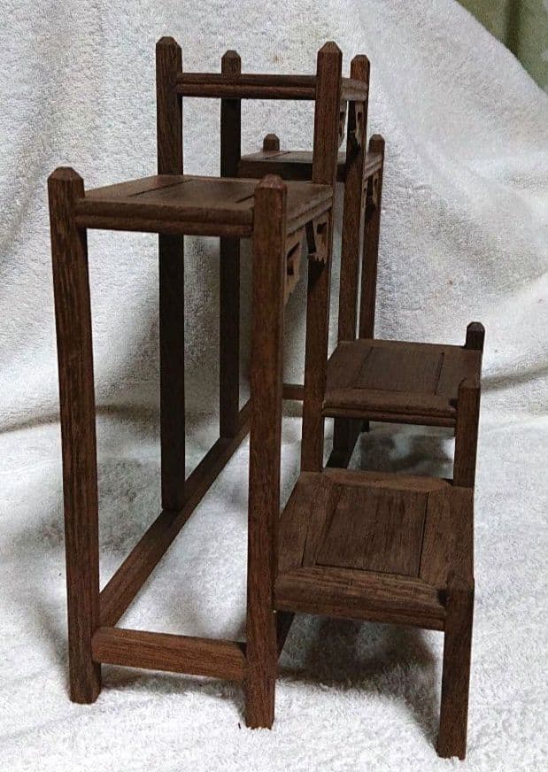 飾り棚木製多段式ディスプレイラックT158