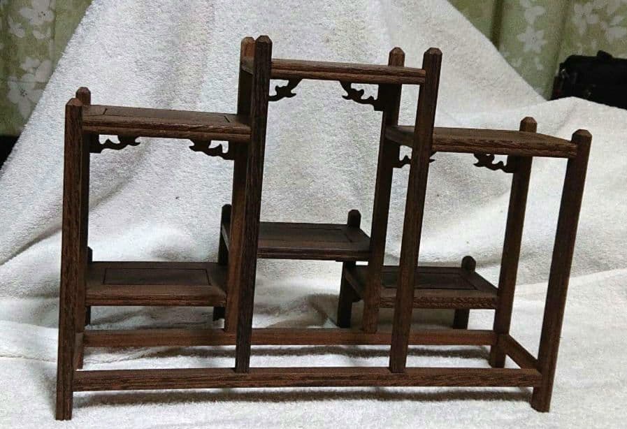 飾り棚木製多段式ディスプレイラックT158