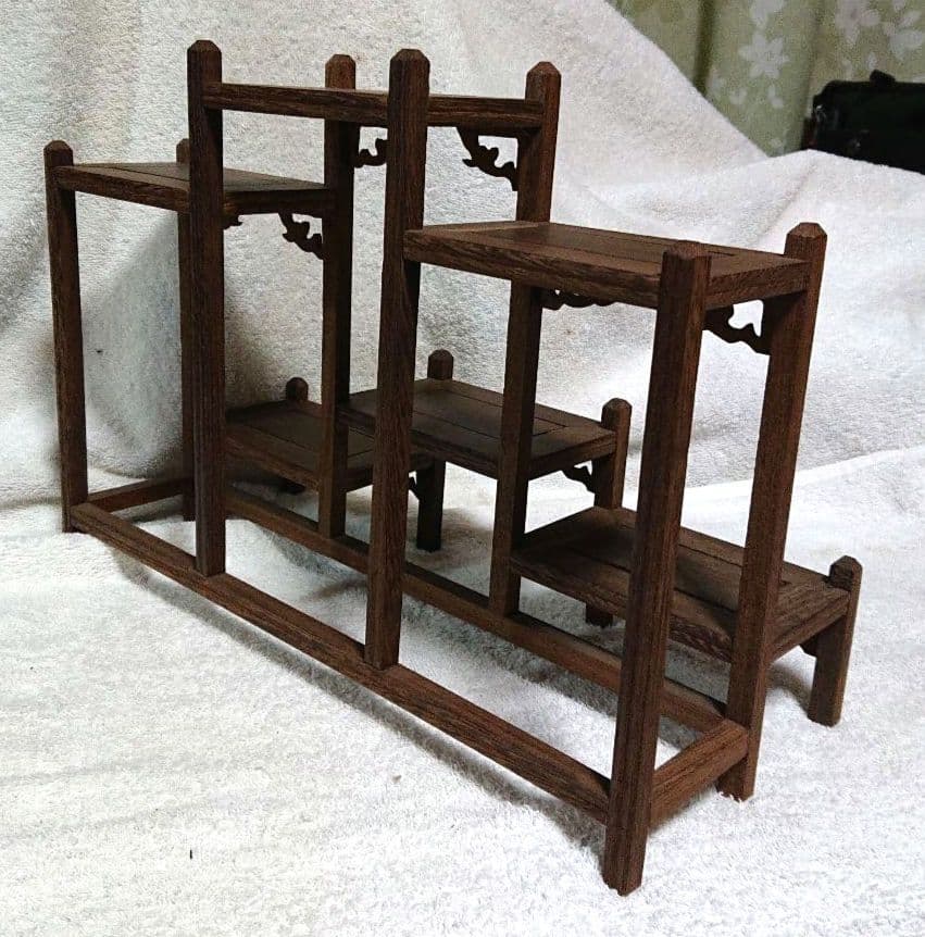 飾り棚木製多段式ディスプレイラックT158