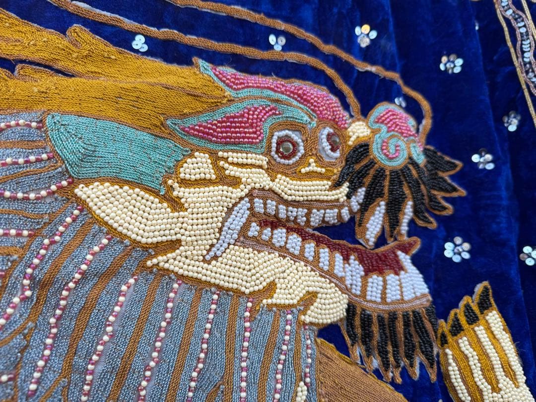 Bドラゴンビーズ&スパンコール、 エスニックタペストリー