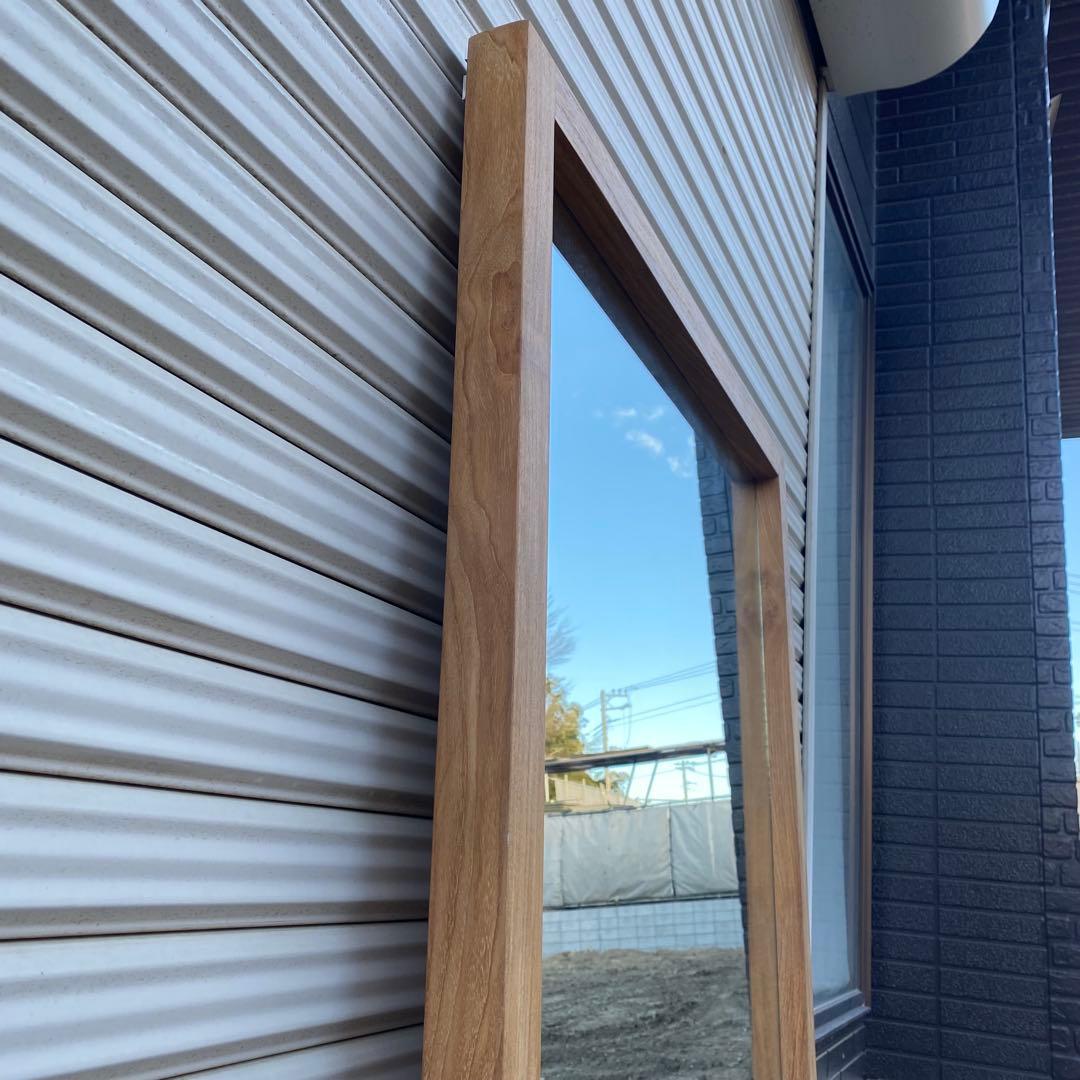 無垢材 Ethnicraft コンラン　チーク　全身　鏡　姿見　大型　ミラー