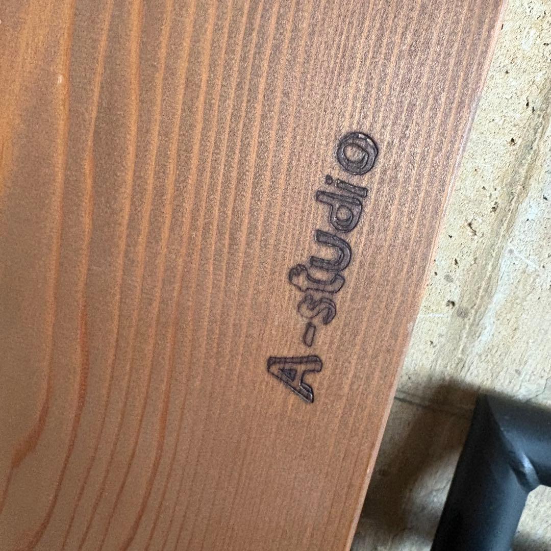 A-studio アイアン×木材 インダストリアル オープンシェルフ 2段