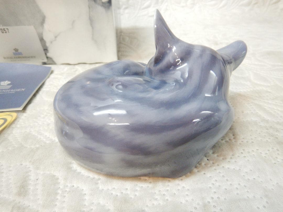  　 猫　ロイヤルコペンハーゲン 置物　未使用