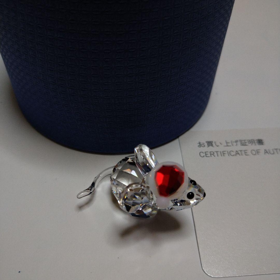 スワロフスキーマウスとサンタハット