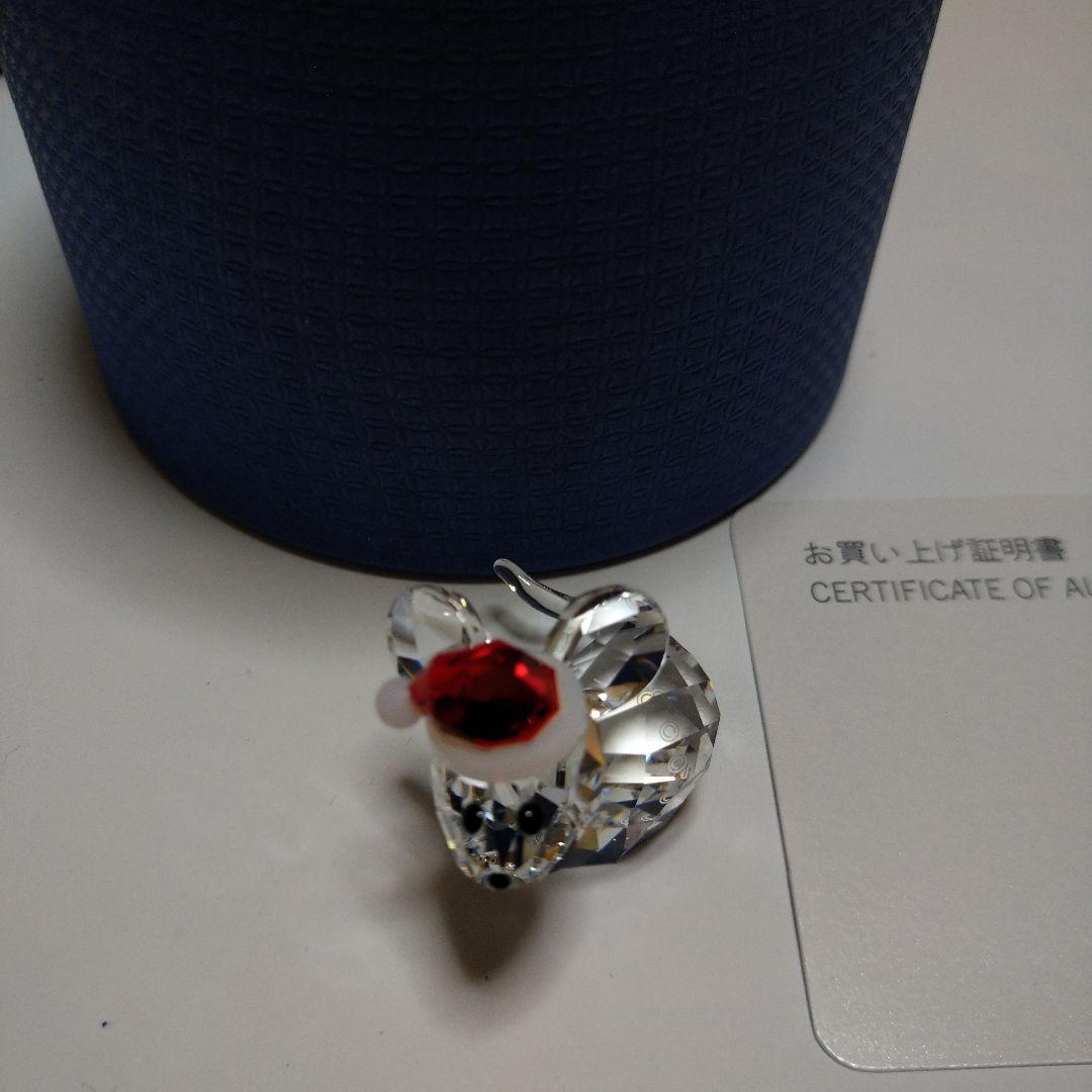 スワロフスキーマウスとサンタハット