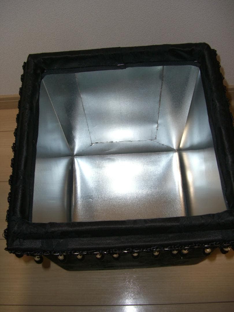 ★フランス生地インテリア茶箱スツール★薔薇柄★１０キロサイズ大容量