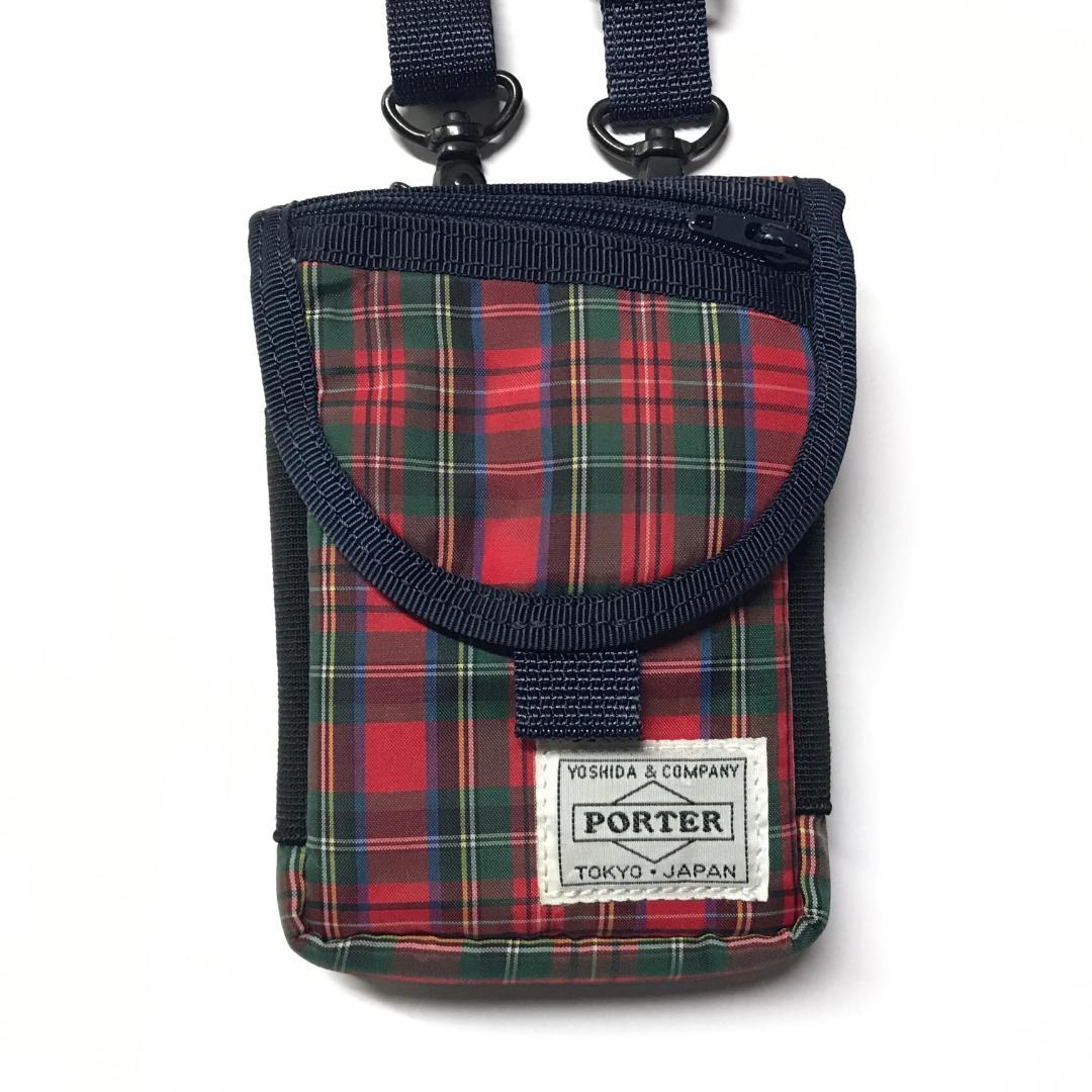 ポーター ビームス ワークス デジタル ケース チェック柄 Ｂ印 吉田カバン