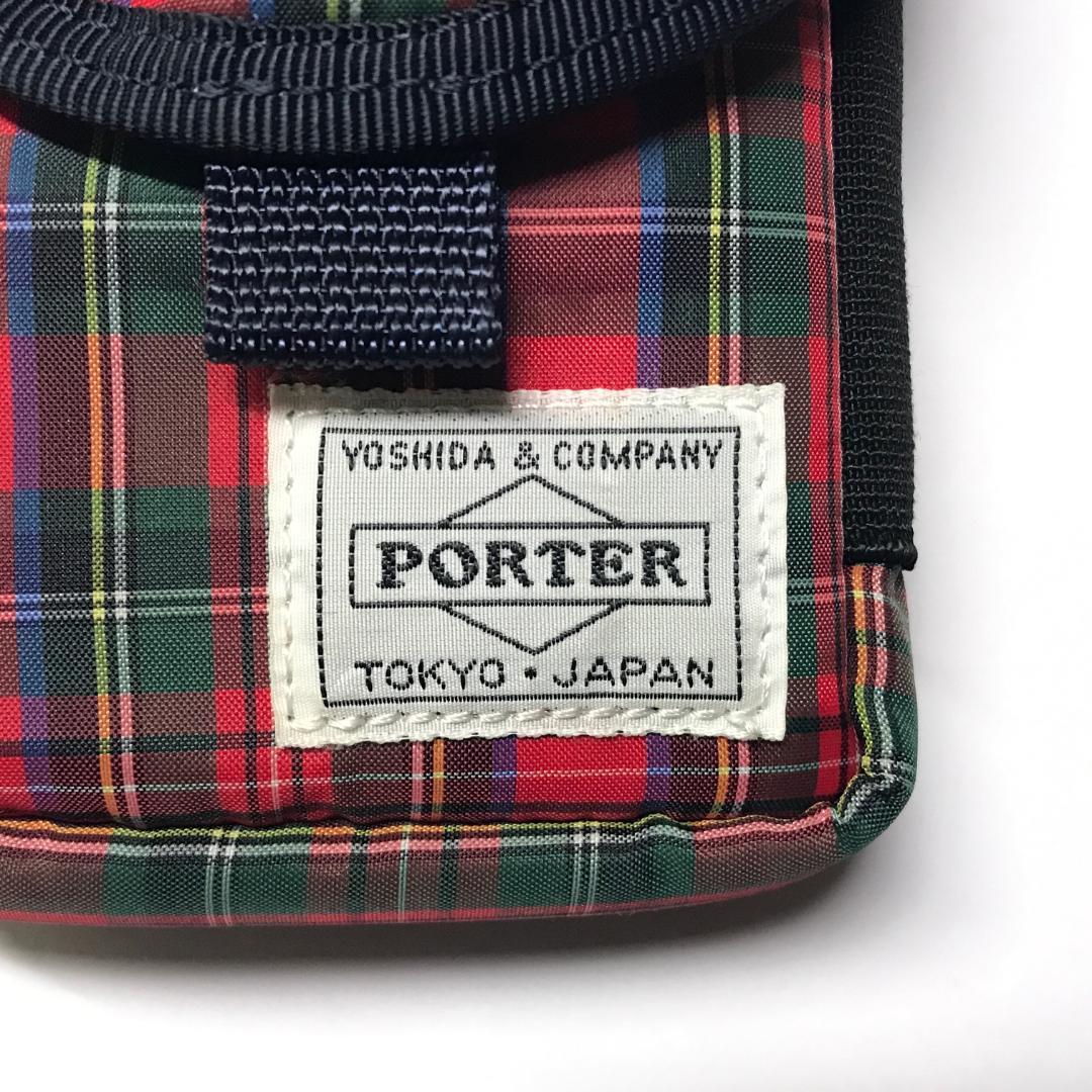 ポーター ビームス ワークス デジタル ケース チェック柄 Ｂ印 吉田カバン