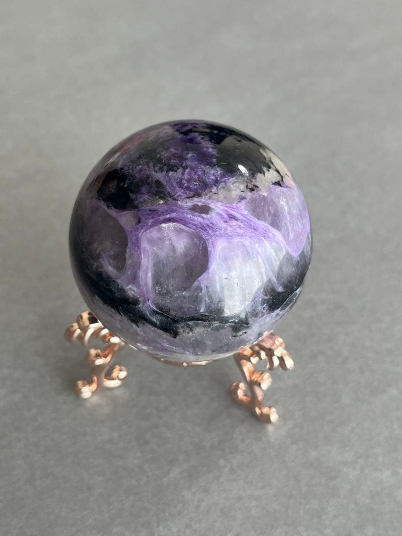 チャロアイトシリカ　スフィア　5.1cm