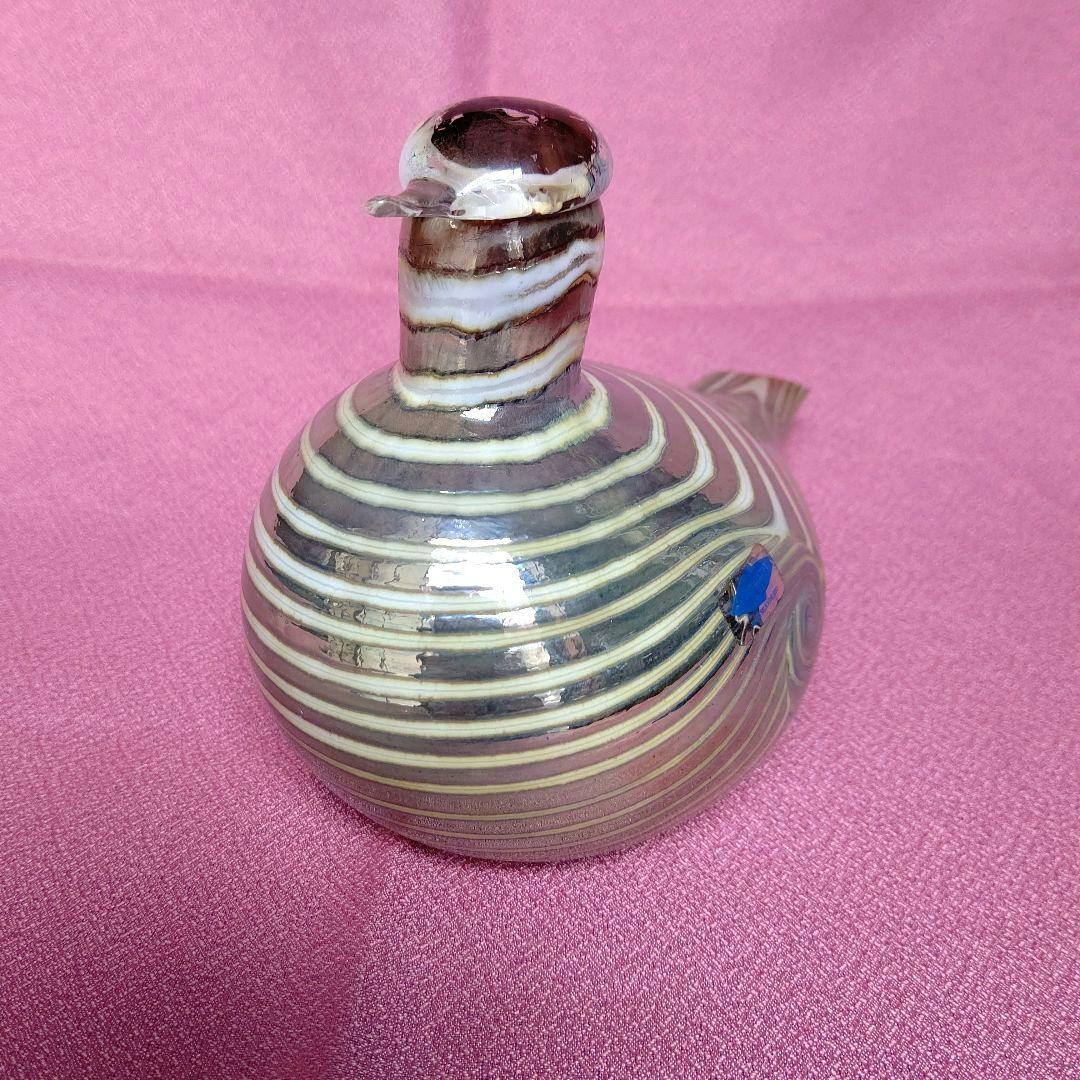 ヴィンテージ フィンランドのオイバ・トイッカ デザイン によるガラスの鳥の置物