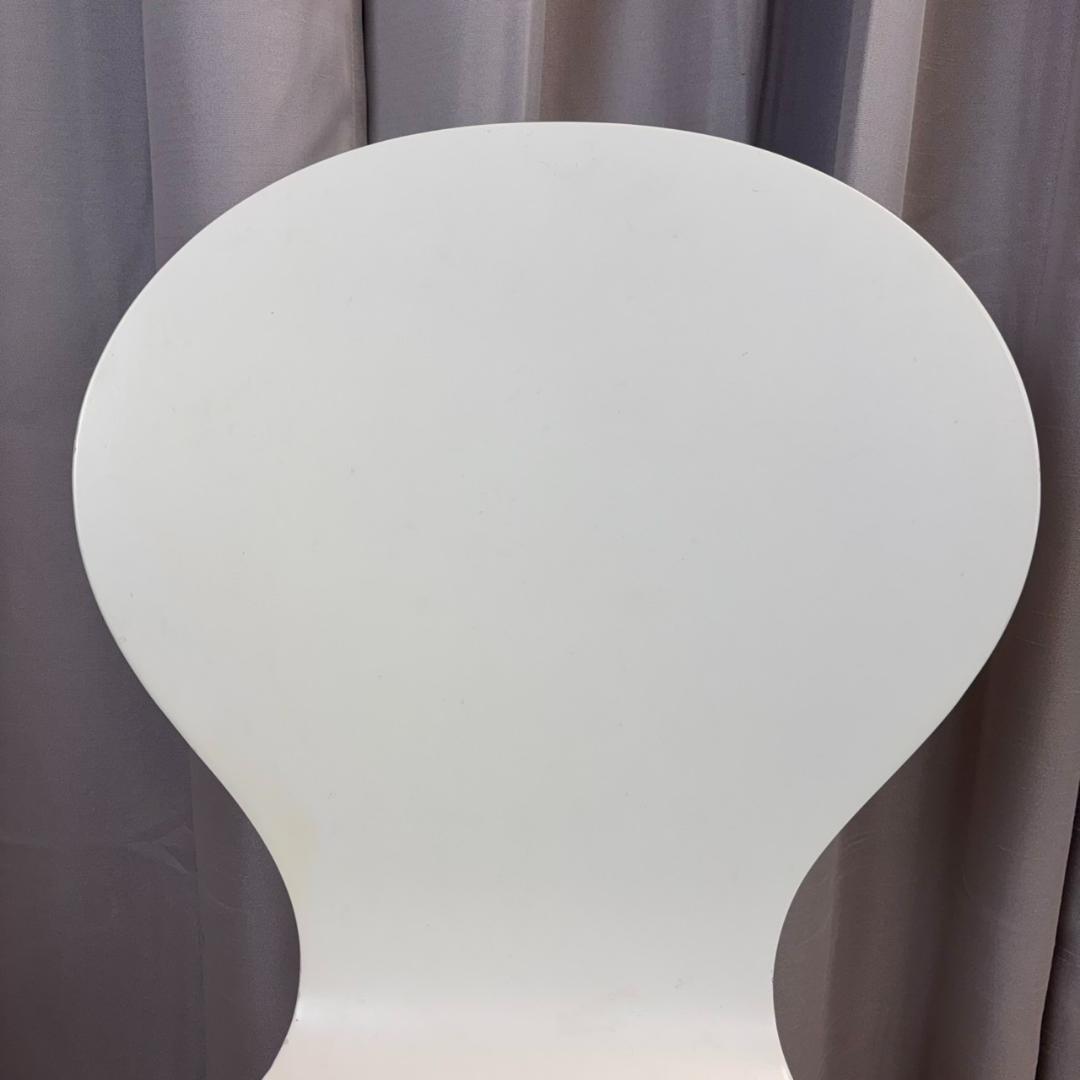 ニトリ　スタッキングチェア　スポット2　ホワイト　3脚セット