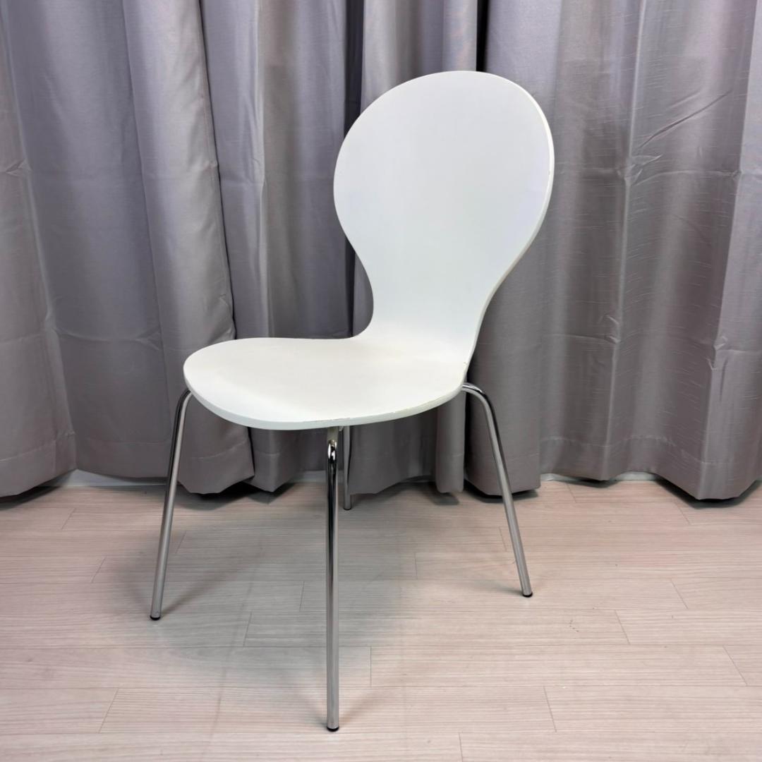 ニトリ　スタッキングチェア　スポット2　ホワイト　3脚セット