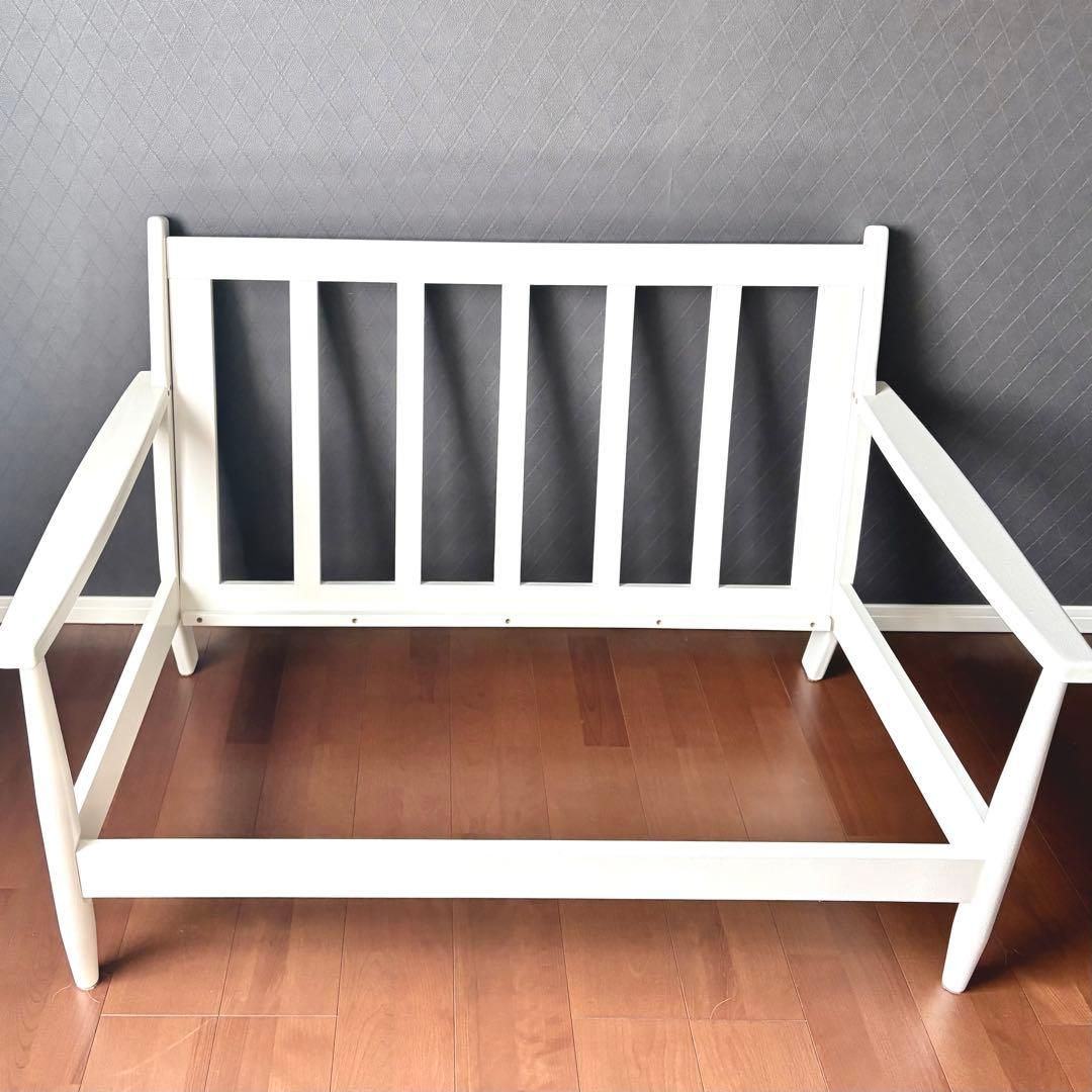 ニトリ✨️ 北欧風 2人掛けソファ ヒル2 ホワイトフレーム✨️