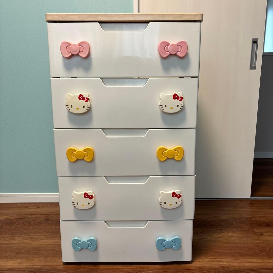 キティちゃん スリム5段 チェスト - メルカリ