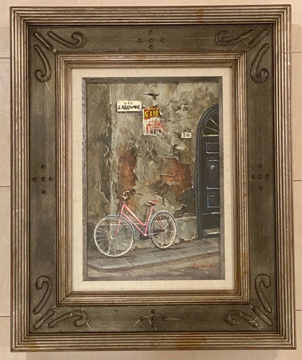 ⚠️激クリアランス⚠️ 石井研一 街角 絵画　元あの値段は2万7000円