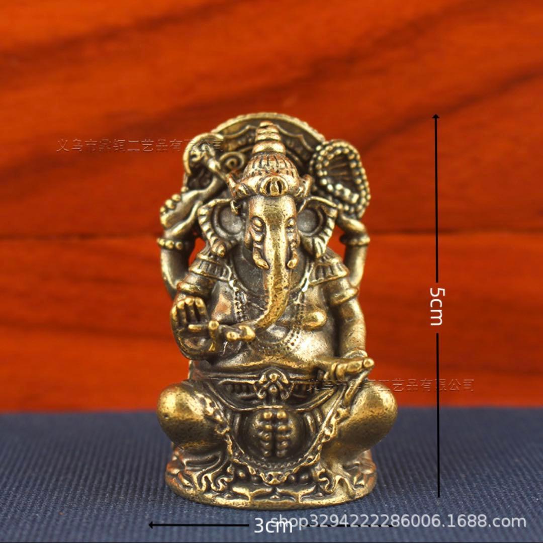 ガネーシャ 置物 ミニ アンティーク風 インテリア - メルカリ