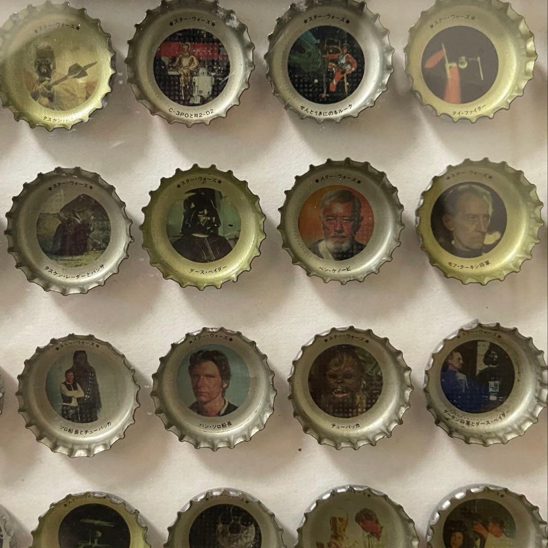 スターウォーズ コカコーラ 王冠 キャップ まとめ売り 額縁付き