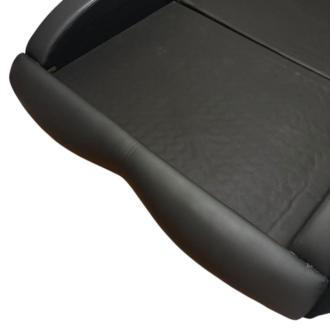 限定配送 ワイド ダブルベッド フレーム レザー 高級感 モダンブラック 羽 F