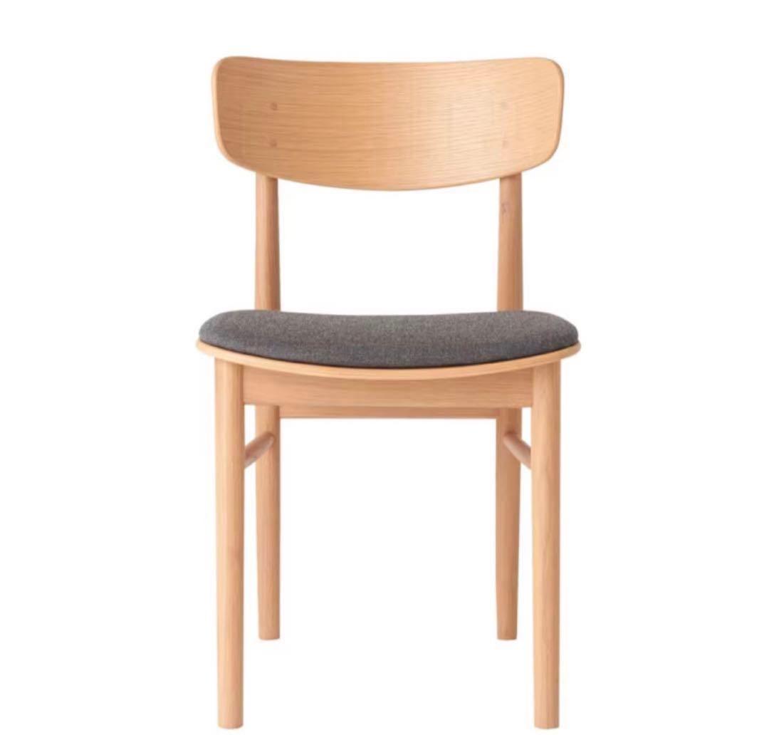 無印良品　ラウンドチェア 布座 ブナ材