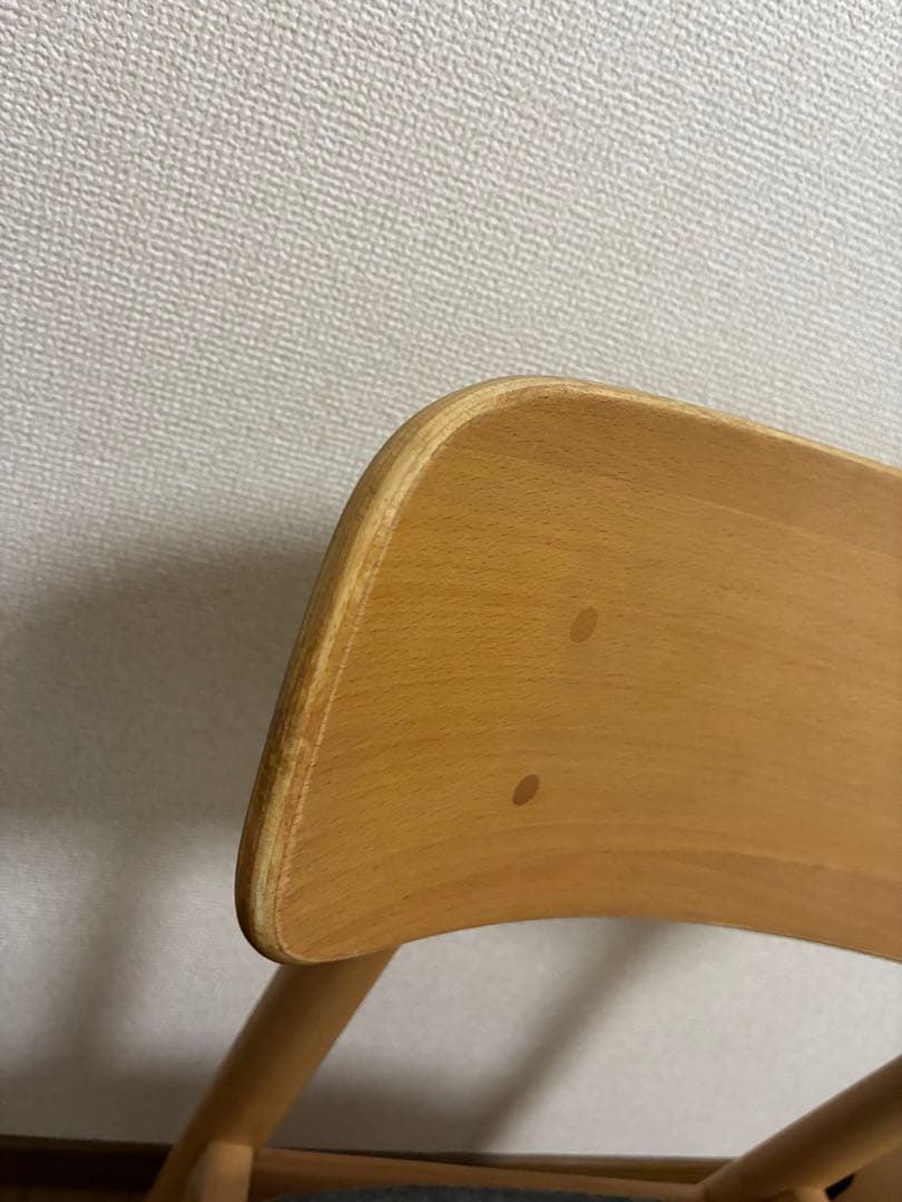 無印良品　ラウンドチェア 布座 ブナ材