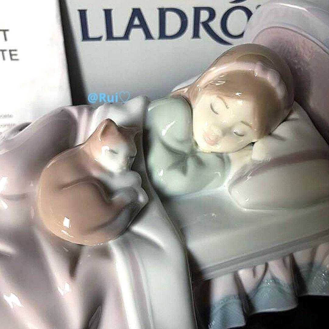 希少 絶版 美品 LLADRO リヤドロ 一緒におねんね フィギュリン