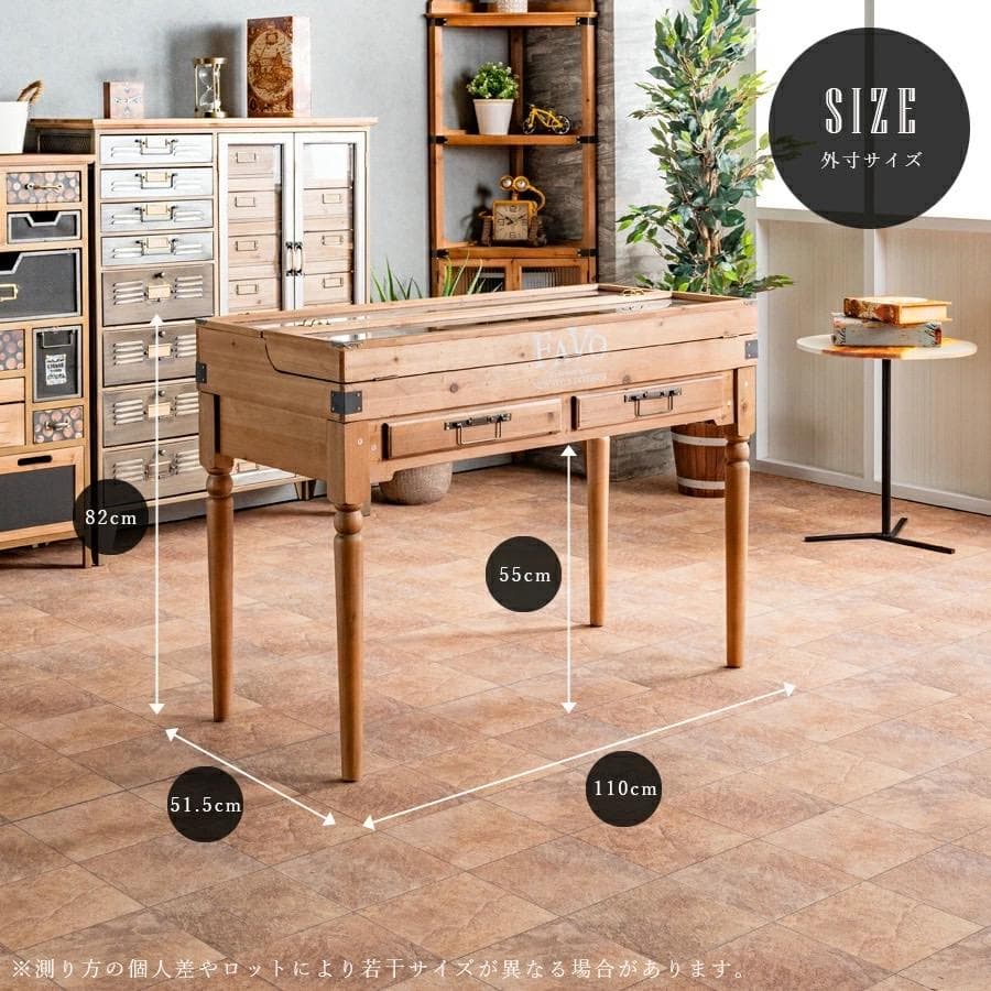 コレクションテーブル　コレクションケース　テーブル　机　デスク　アンティーク　木