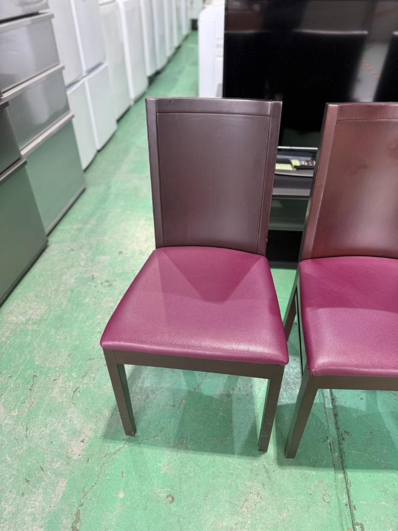 ブラウン・パープル 椅子 4脚セット proceed 231