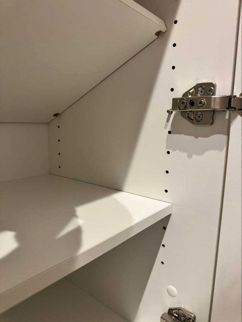 ニトリ　キッチンボード　食器棚　ラガーレ　幅140cm 白