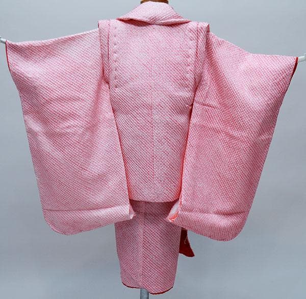 七五三 三歳 女児 被布着物フルセット 正絹 総絞り お仕立て無料