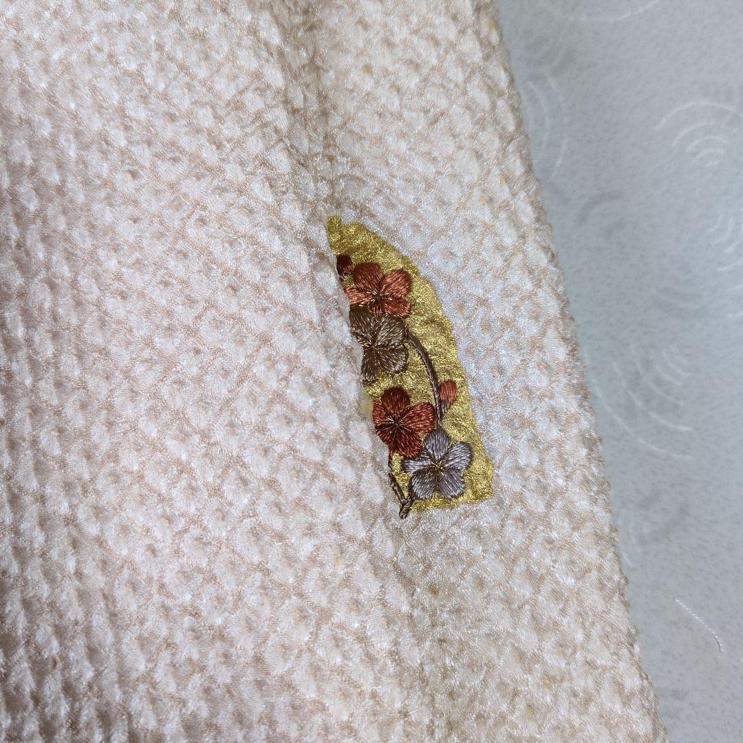 七五三３歳女の子正絹総絞り手縫いの被布(中綿無し）刺繍入り