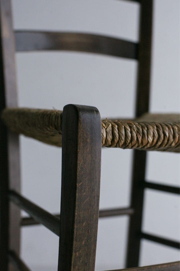 フランス ラッシュ編みチェア ダイニングチェア アンティーク