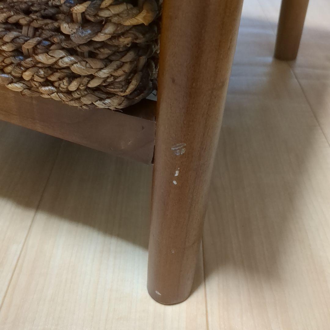 送料無料　アパカ素材の収納付きセンターテーブル