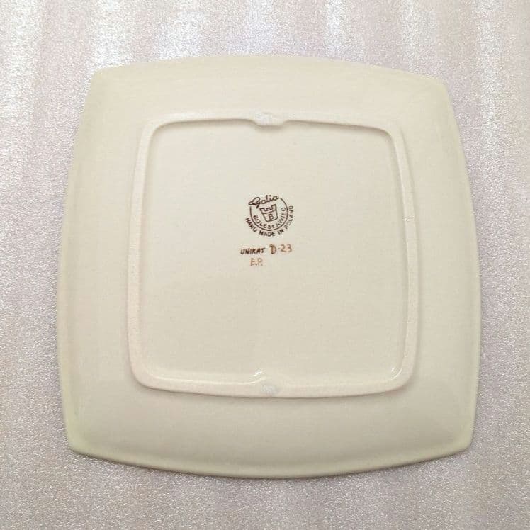 ポーランド食器　ハート　スクエアプレート大