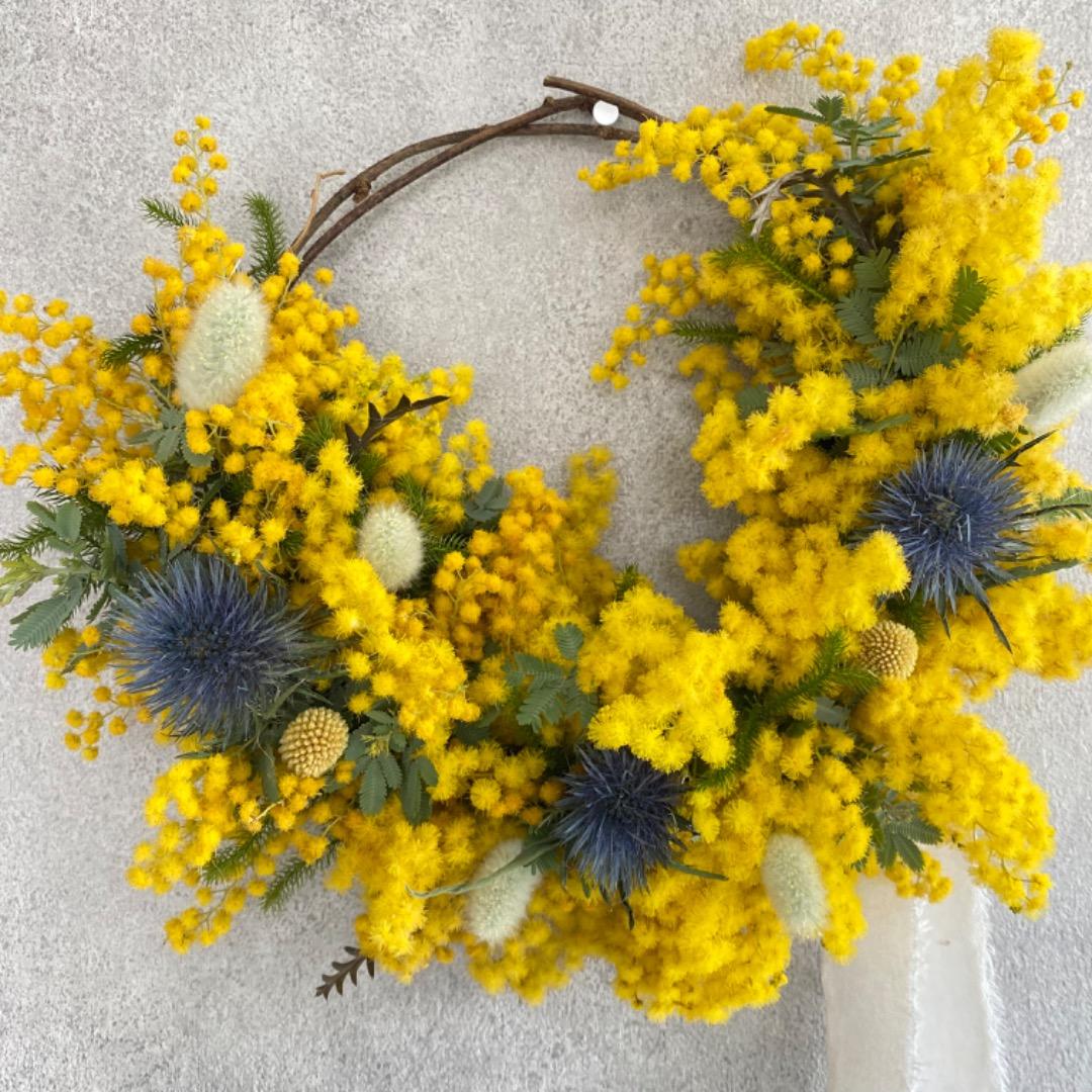 ミモザのハーフリース❁︎28cm人気】数量限定！ミモザのハーフリース