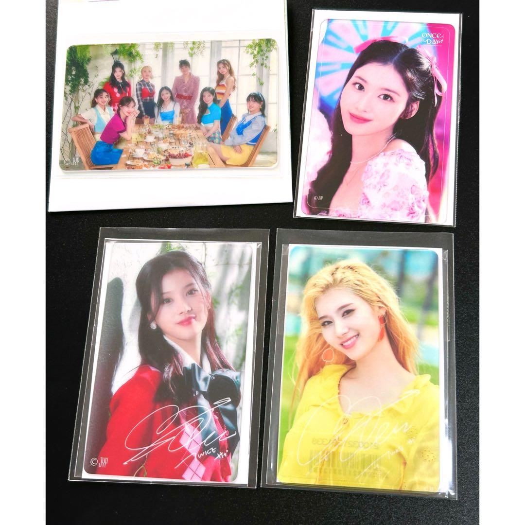 サナ クリアトレカ 4枚 TWICE トレカ クリアカード フォトカード