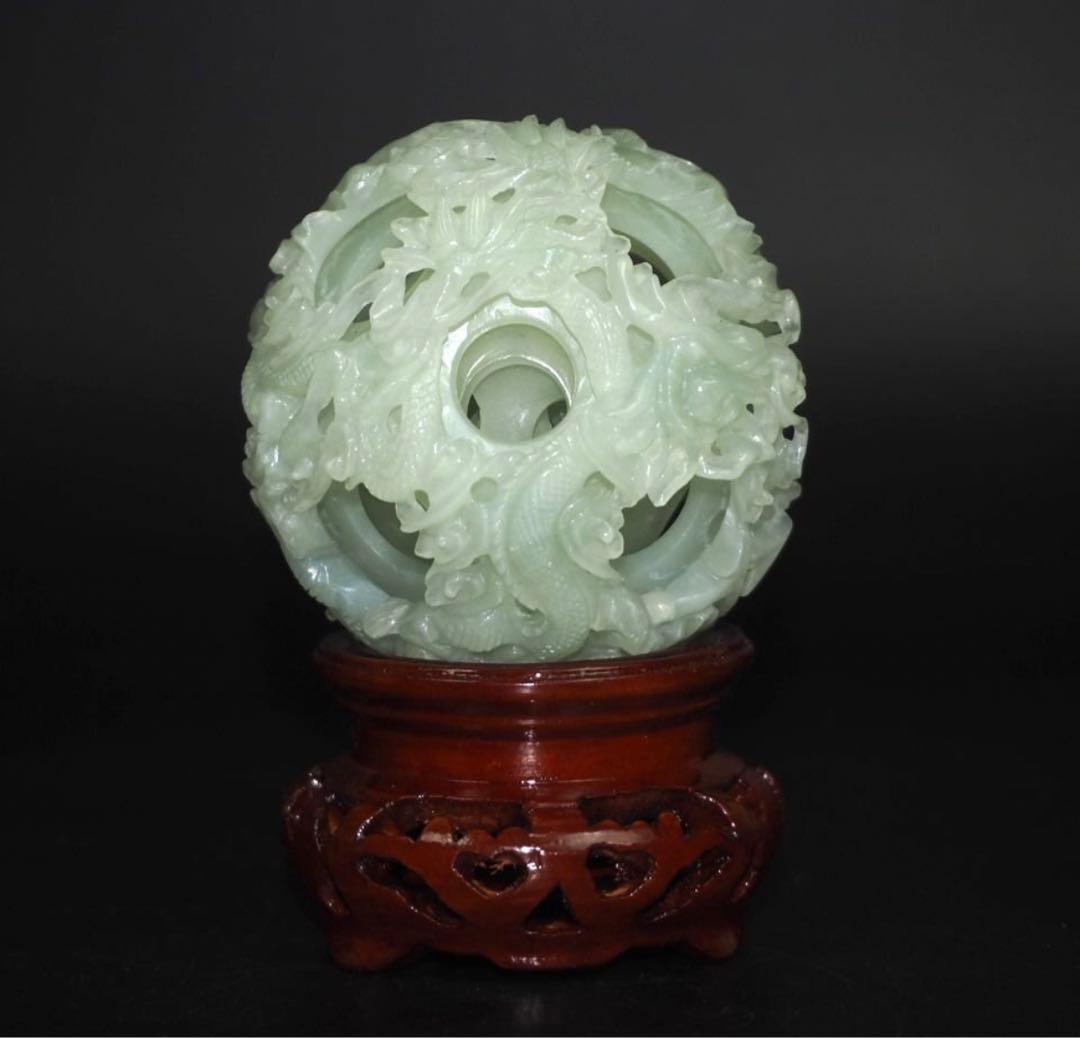 送料無料　砡　龍鳳彫刻　細密透彫り天球　7層 　珍品置物　中国古玩 送料無料 砡 龍鳳彫刻 細密透彫り天球 7層 珍品置物 中国古玩 - メルカリ