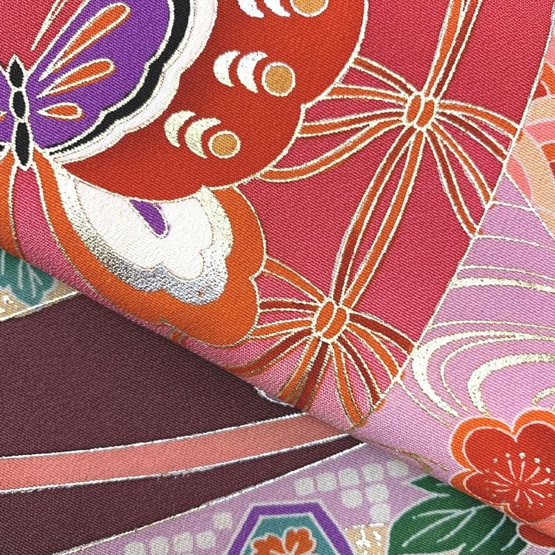 410ag81着物&長襦袢□七五三 七歳 女児 着物&長襦袢