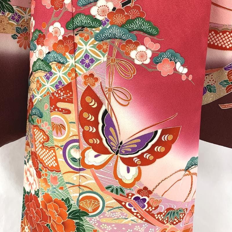 410ag81着物&長襦袢□七五三 七歳 女児 着物&長襦袢