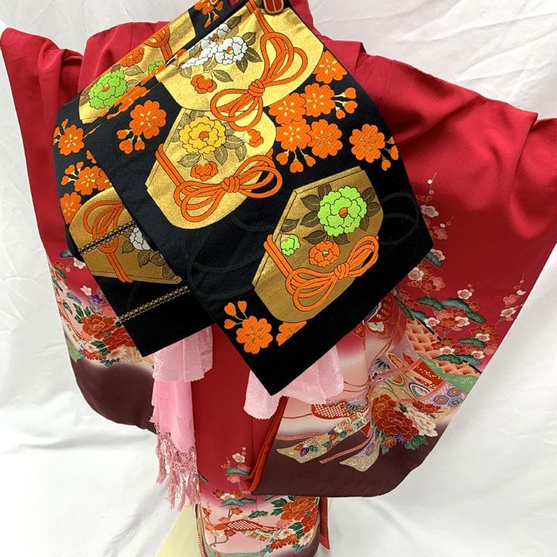 410ag81着物&長襦袢□七五三 七歳 女児 着物&長襦袢