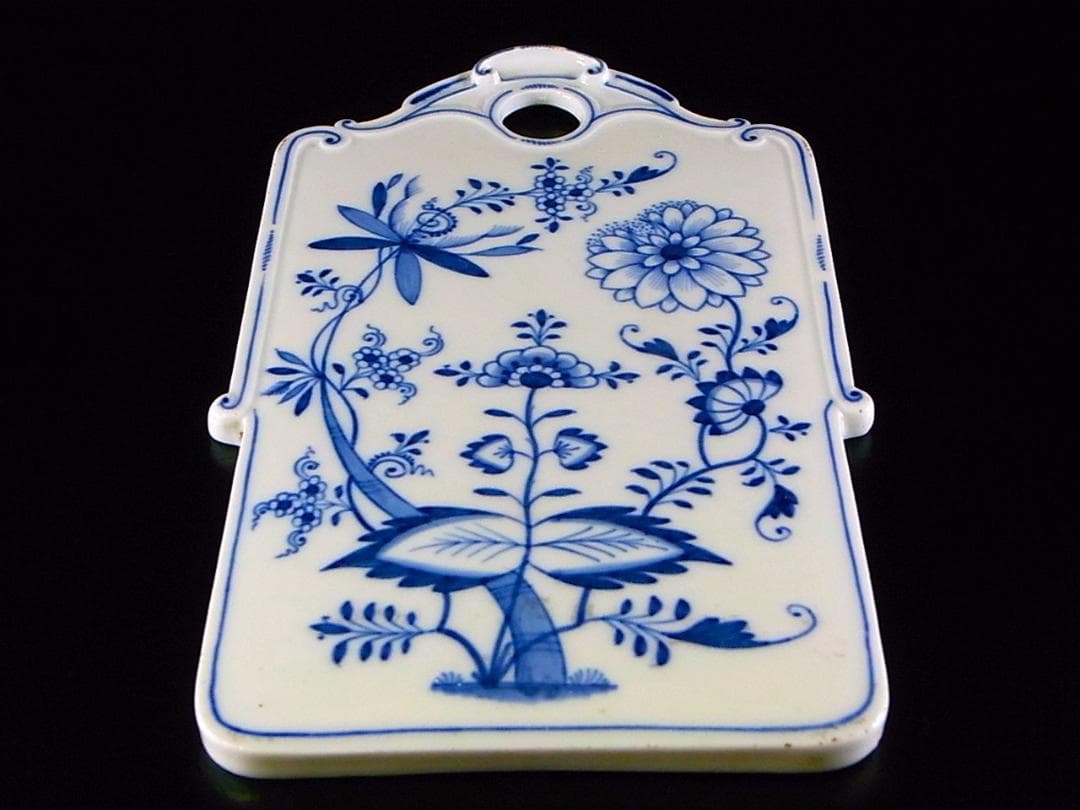 【 E877 】 真作保証品　19世紀初頭　オールドマイセン　花々文壁飾り