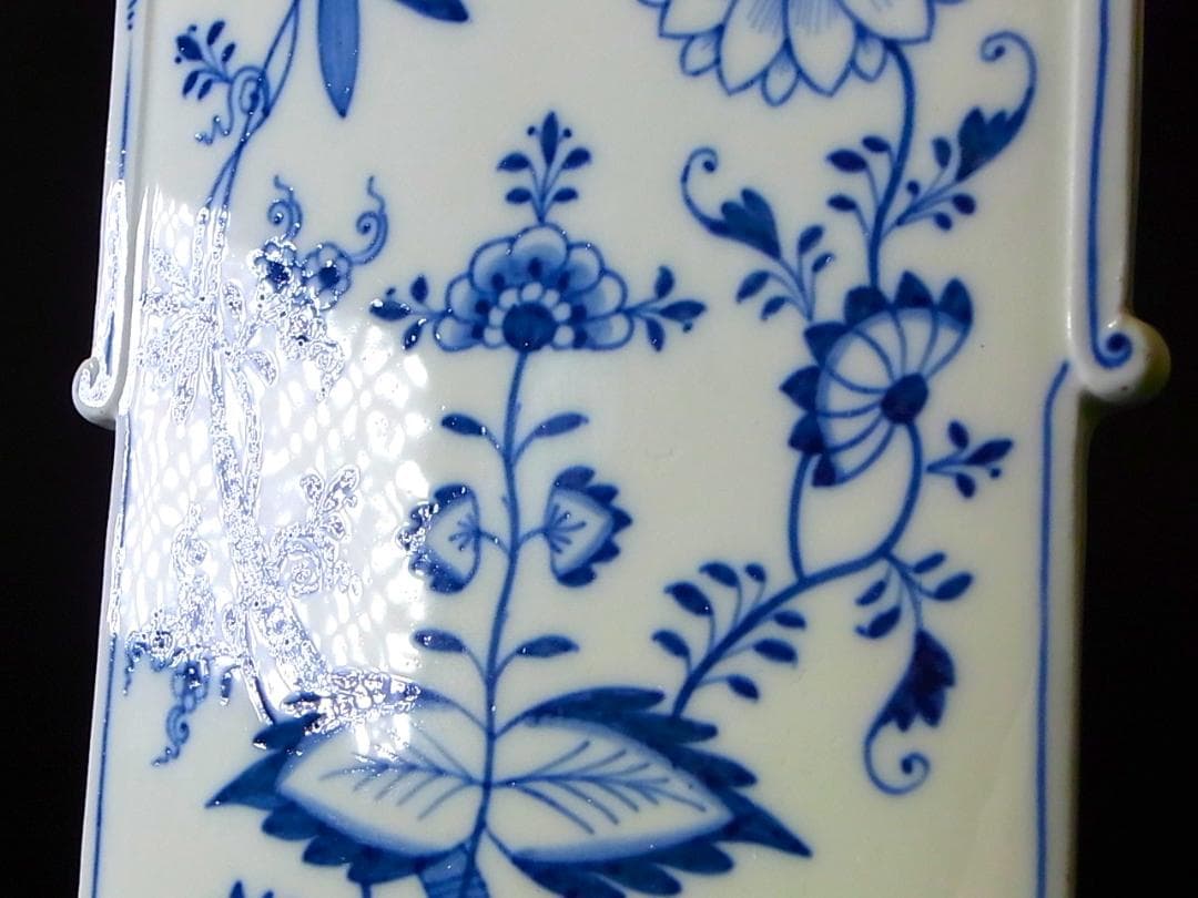 【 E877 】 真作保証品　19世紀初頭　オールドマイセン　花々文壁飾り