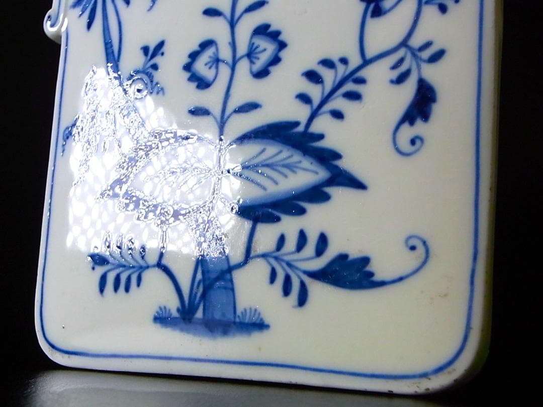 【 E877 】 真作保証品　19世紀初頭　オールドマイセン　花々文壁飾り