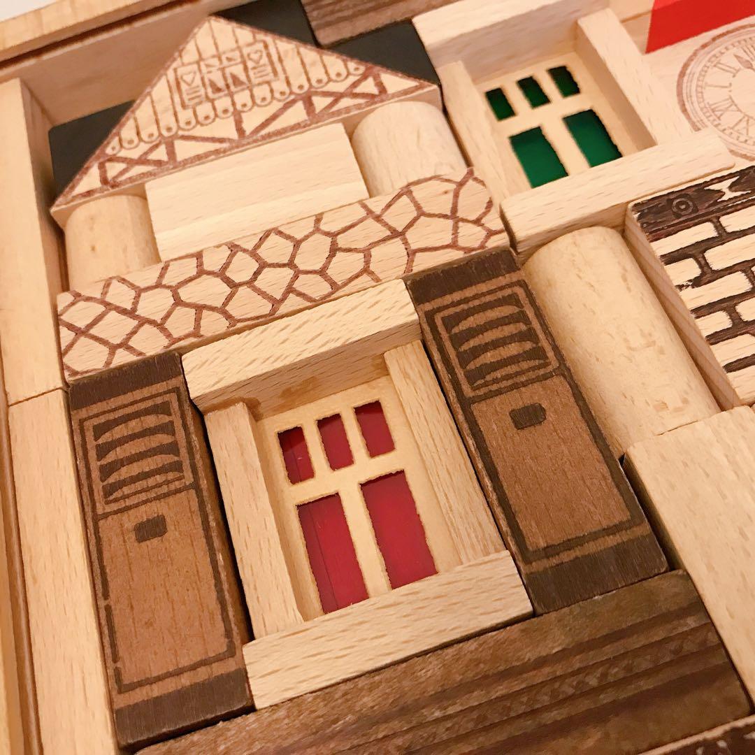 ドイツ　エバート 社　街の積み木　建築積み木　ドイツ製