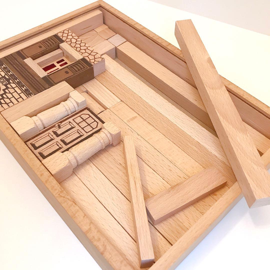 ドイツ　エバート 社　街の積み木　建築積み木　ドイツ製